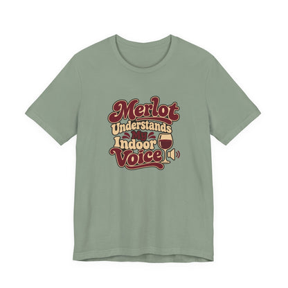 Merlot Indoor Voice Tee