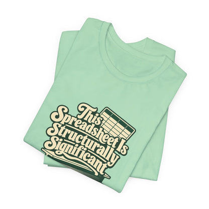 Spreadsheet Structural Support Tee