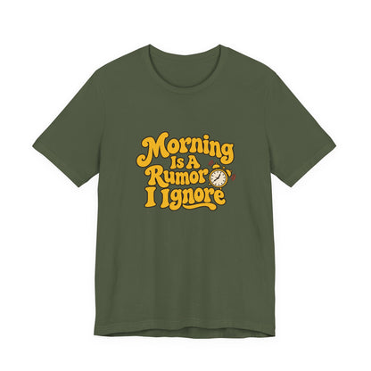 Morning Rumor Retro Humor Tee