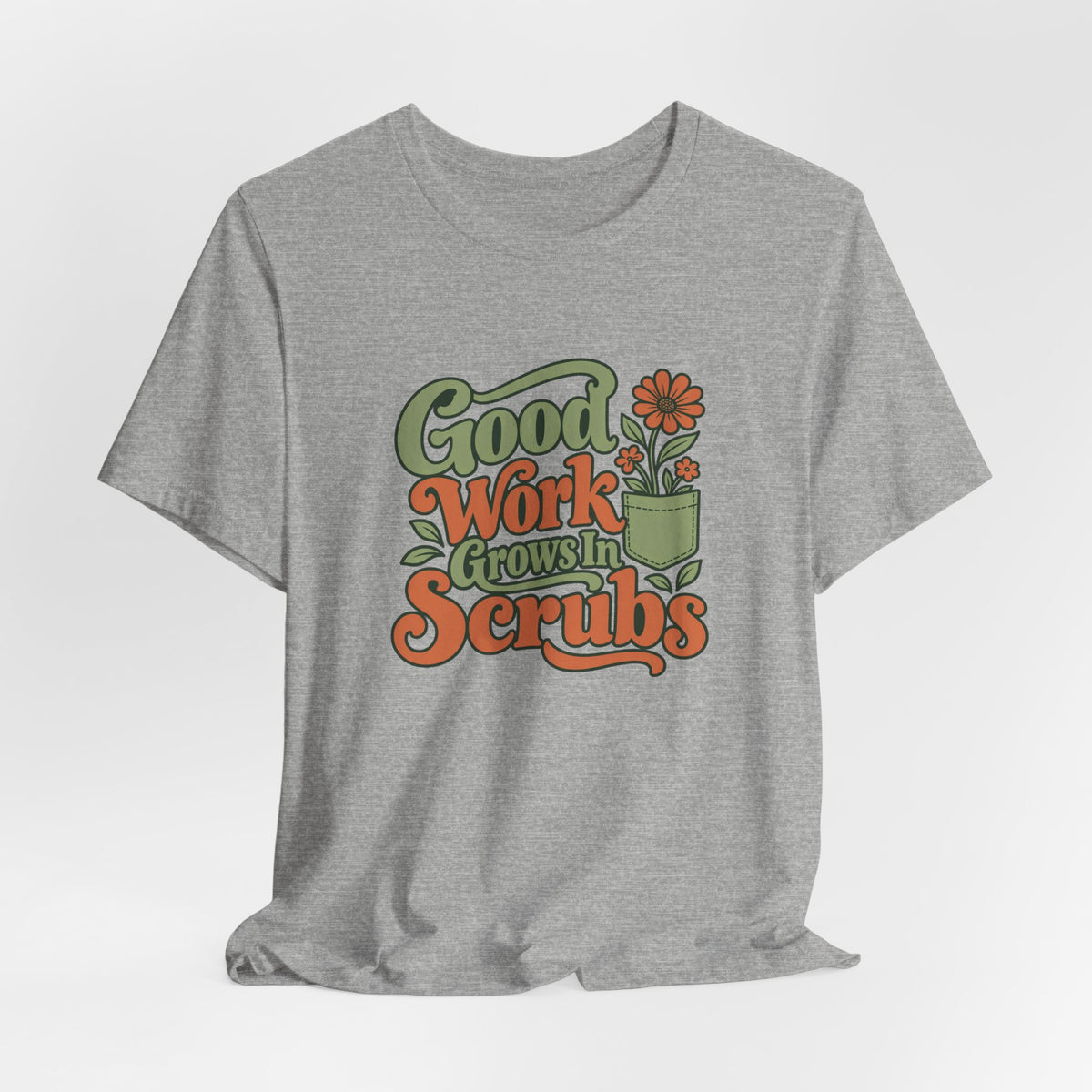 Scrub Life Bloom Retro Tee