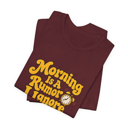 Morning Rumor Retro Humor Tee
