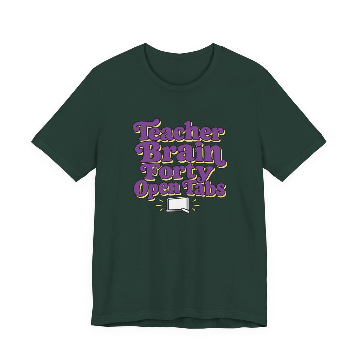 Teacher Brain Open Tabs Tee