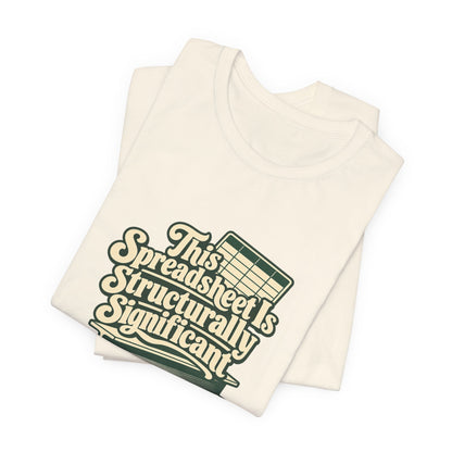 Spreadsheet Structural Support Tee