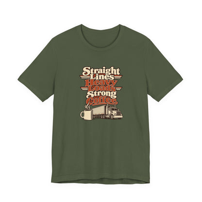 Trailer Lines Trucker Retro Tee