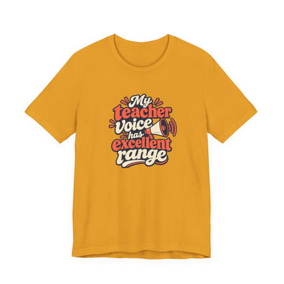 Teacher Voice Range Retro Shirt