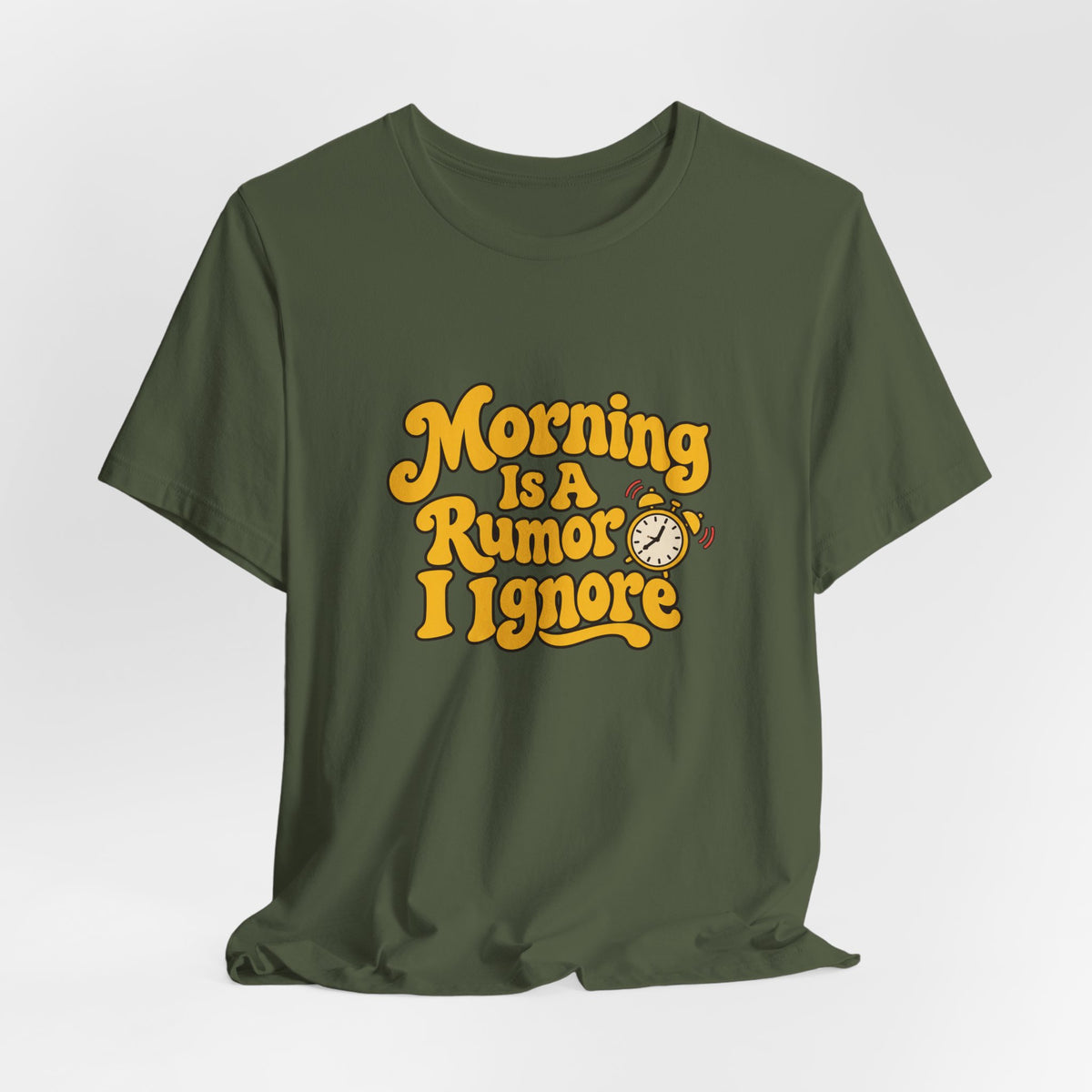 Morning Rumor Retro Humor Tee