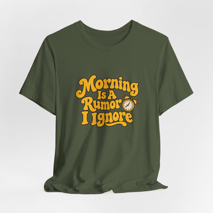 Morning Rumor Retro Humor Tee