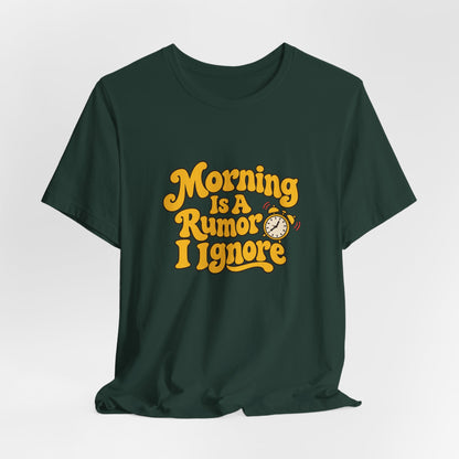 Morning Rumor Retro Humor Tee
