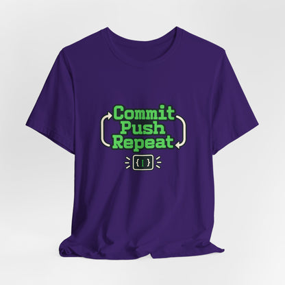 Commit Push Repeat Programmer Tee
