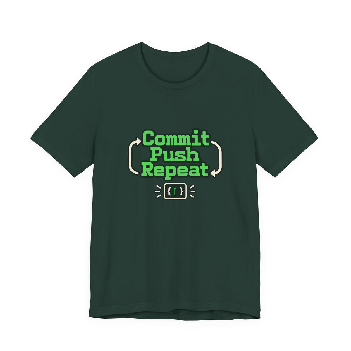 Commit Push Repeat Programmer Tee