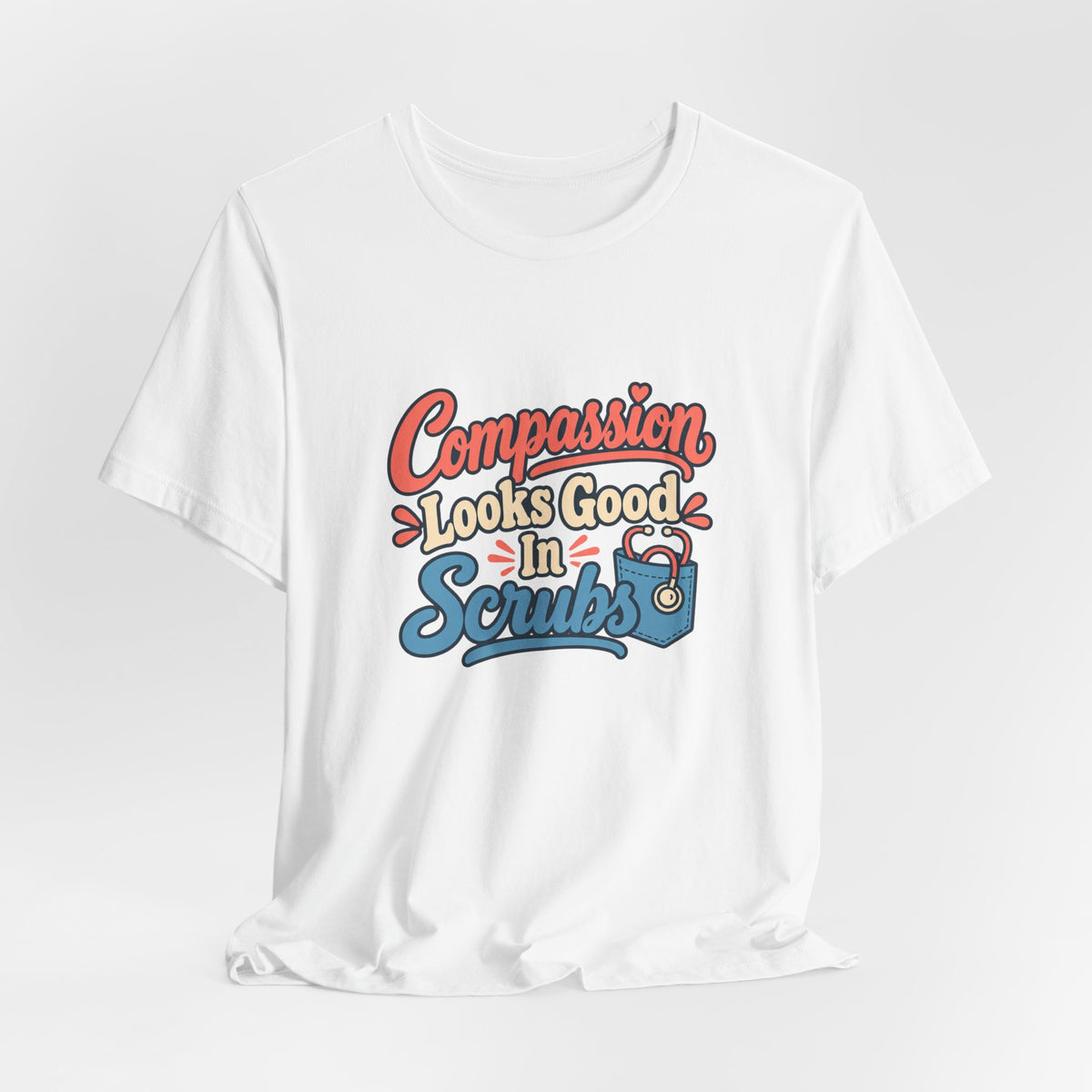 Compassion Wears Scrubs Vet Shirt