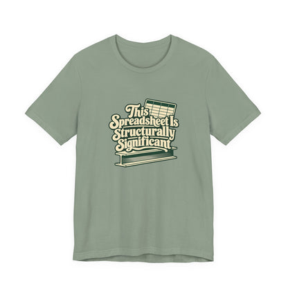 Spreadsheet Structural Support Tee