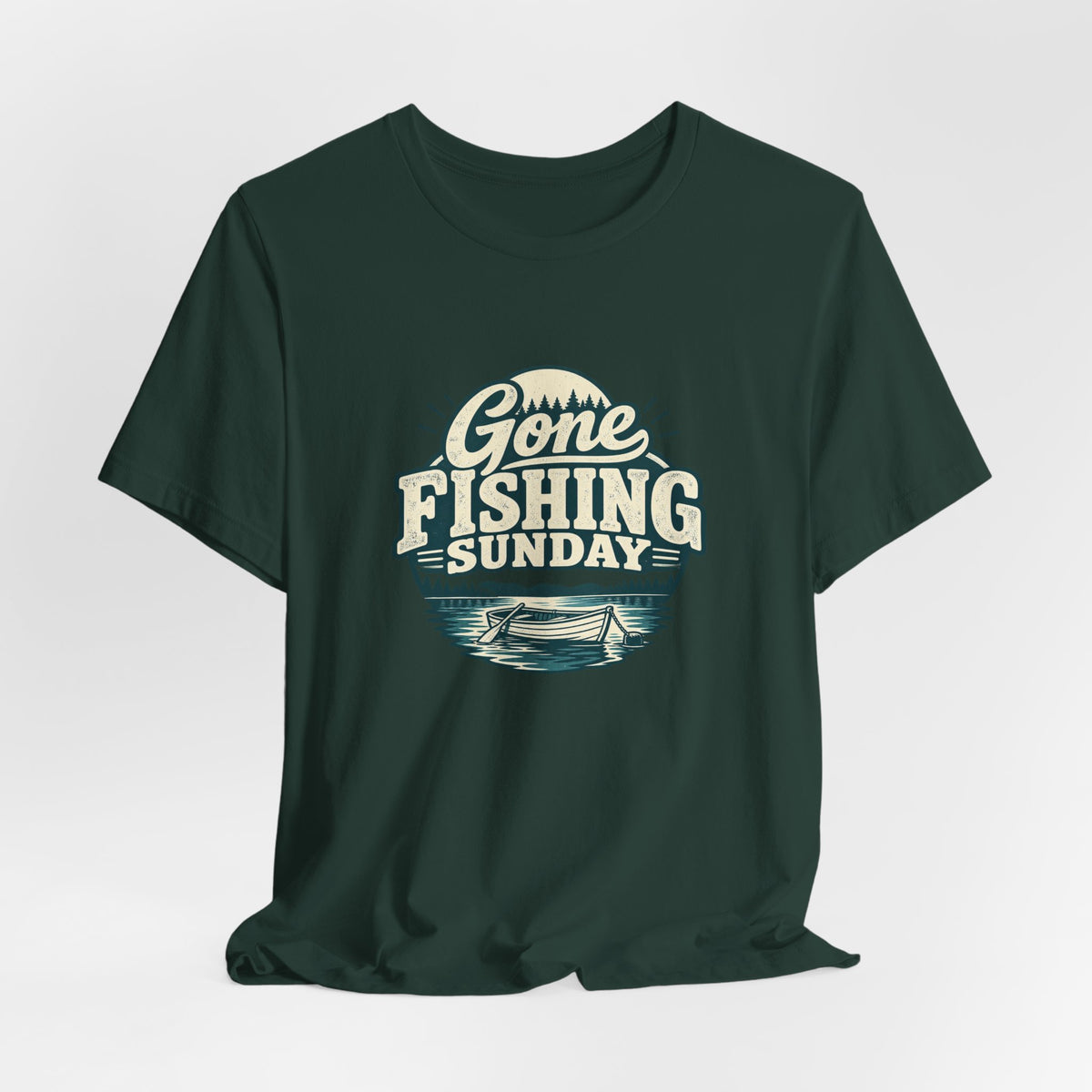 Gone Fishing Sunday Tee