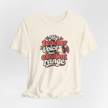 Teacher Voice Range Retro Shirt