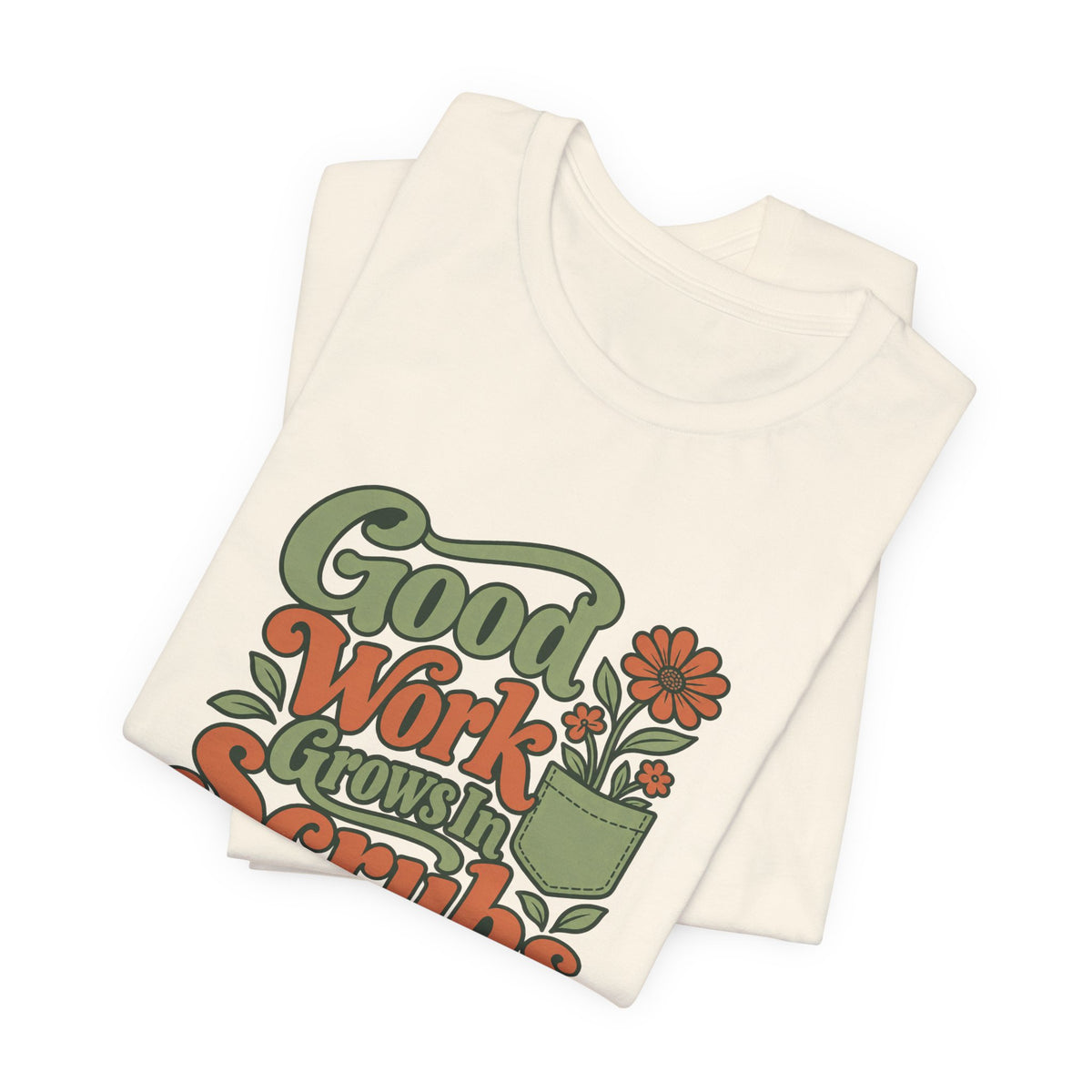 Scrub Life Bloom Retro Tee