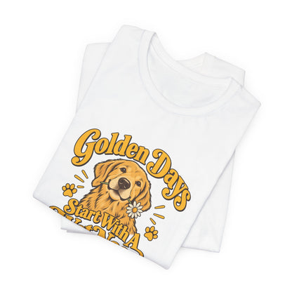 Golden Days Retriever Retro Tee
