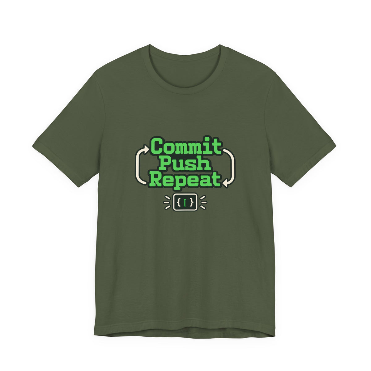 Commit Push Repeat Programmer Tee