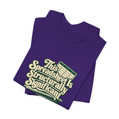 Spreadsheet Structural Support Tee