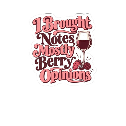 Berry Notes Wine Tasting Sticker