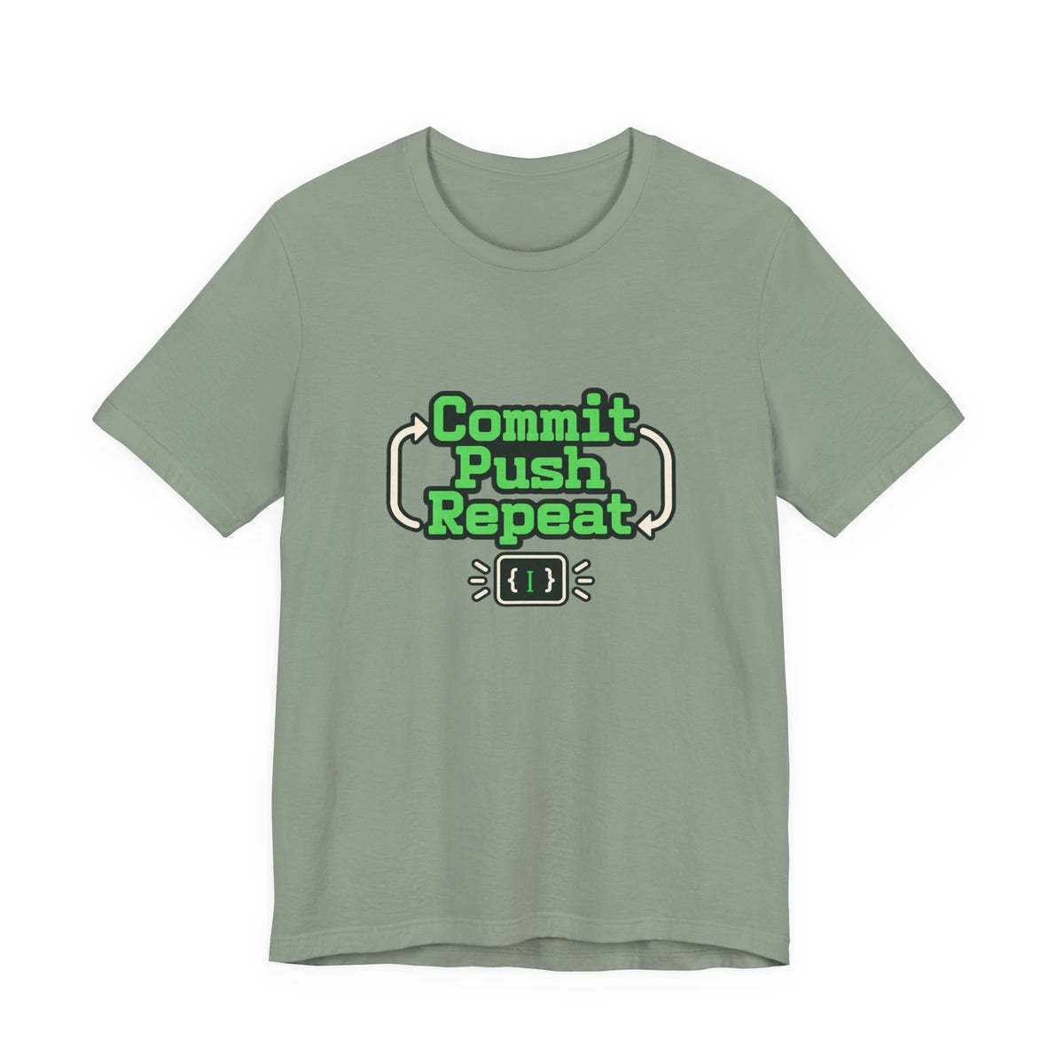 Commit Push Repeat Programmer Tee