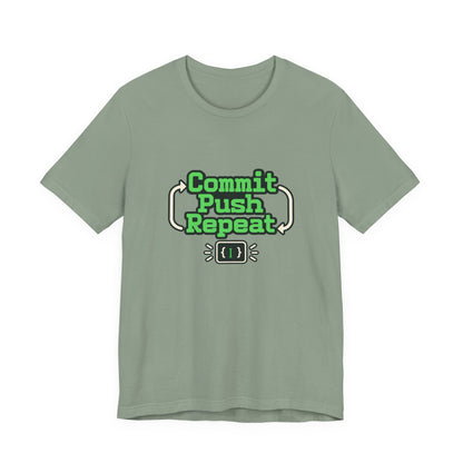 Commit Push Repeat Programmer Tee