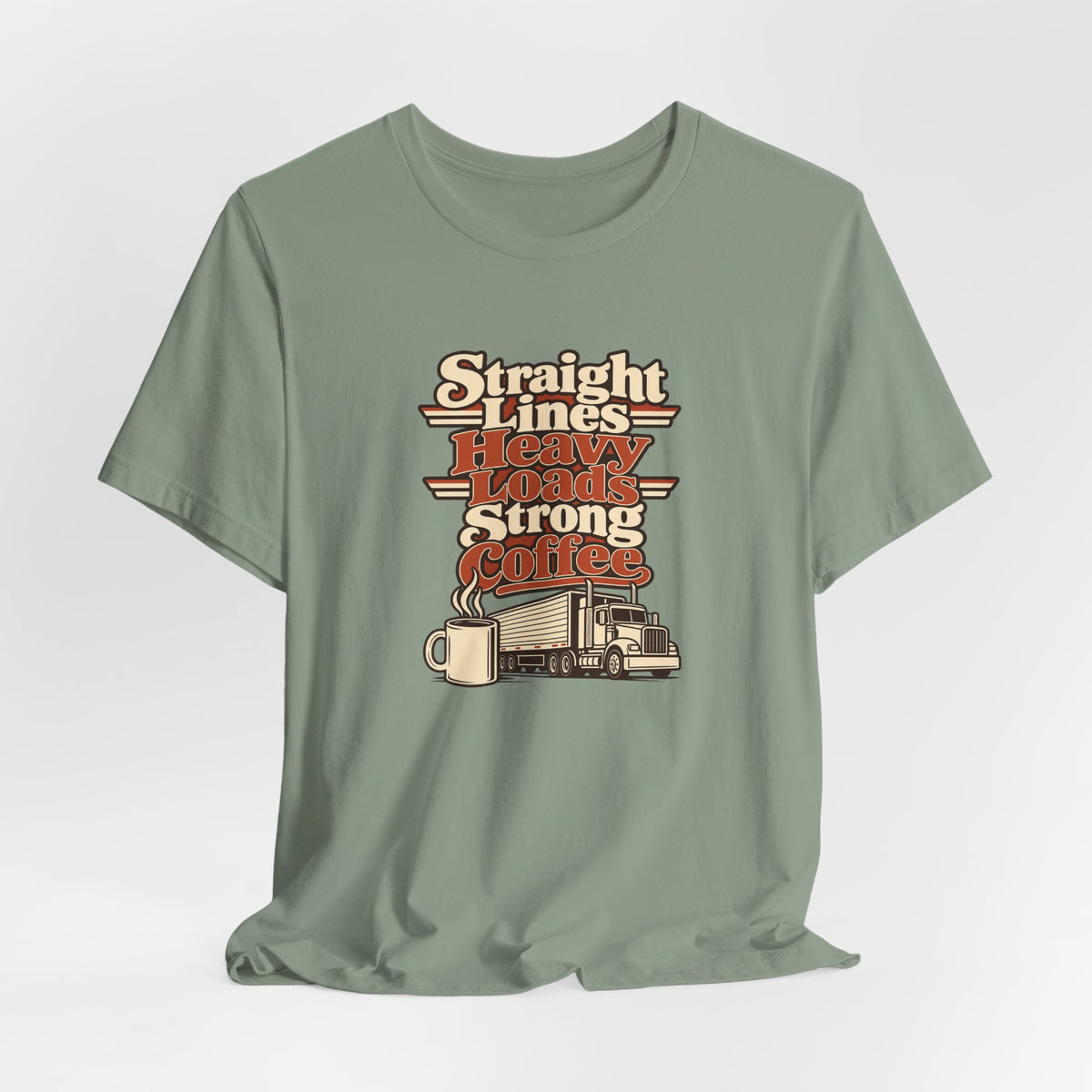Trailer Lines Trucker Retro Tee