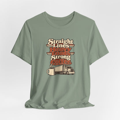 Trailer Lines Trucker Retro Tee