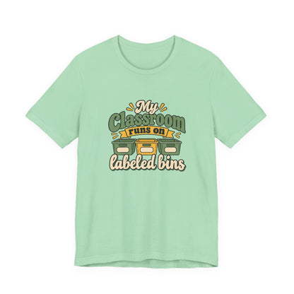 Labeled Bins Classroom Shirt