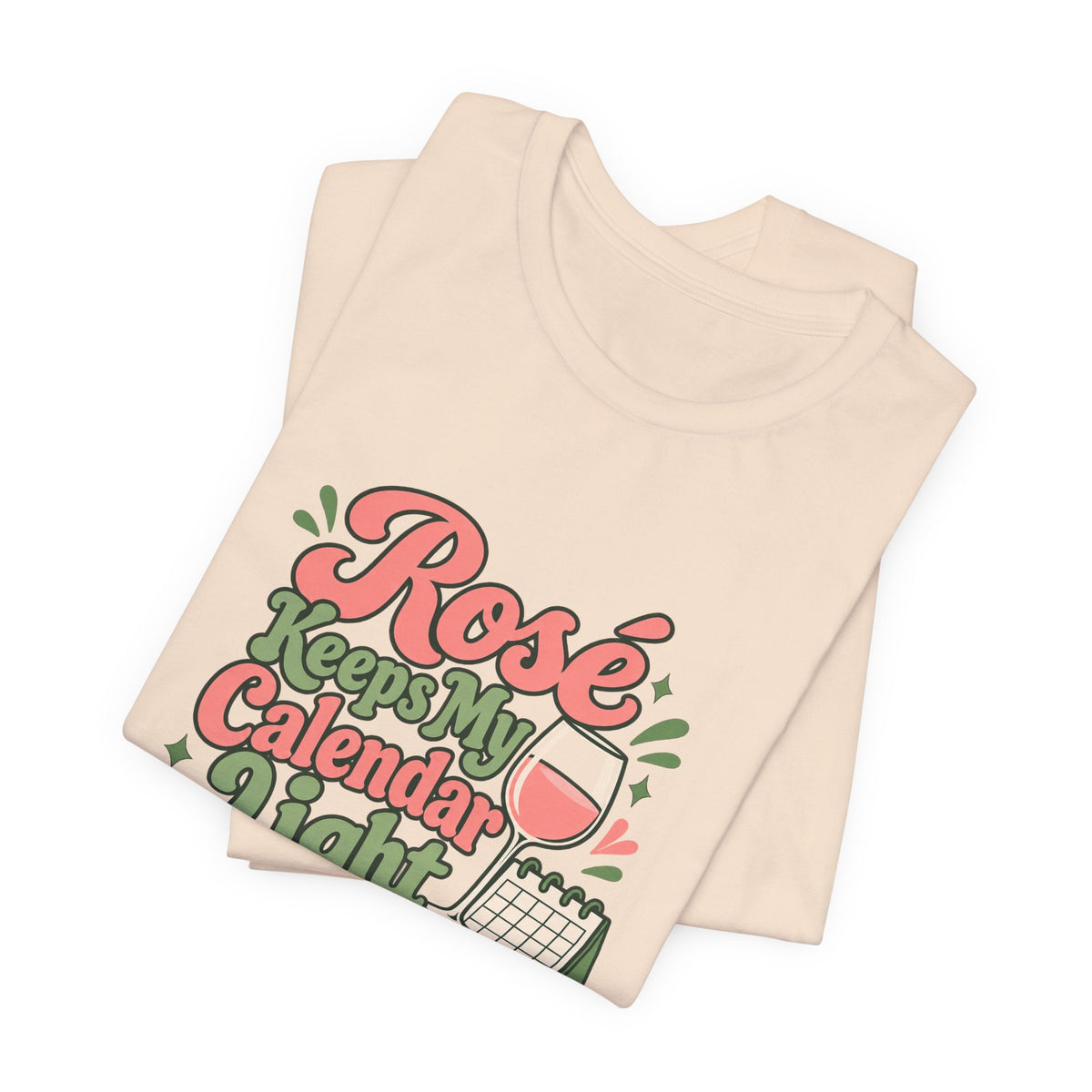 Rosé Calendar Retro Tee