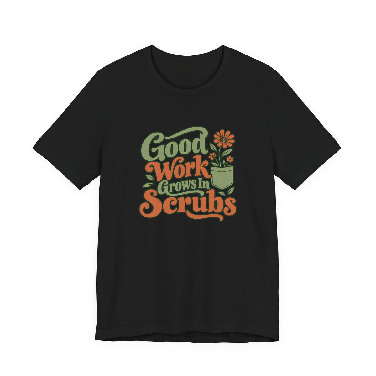 Scrub Life Bloom Retro Tee