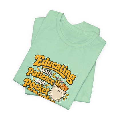 Pocket Snacks Teacher Vintage Tee