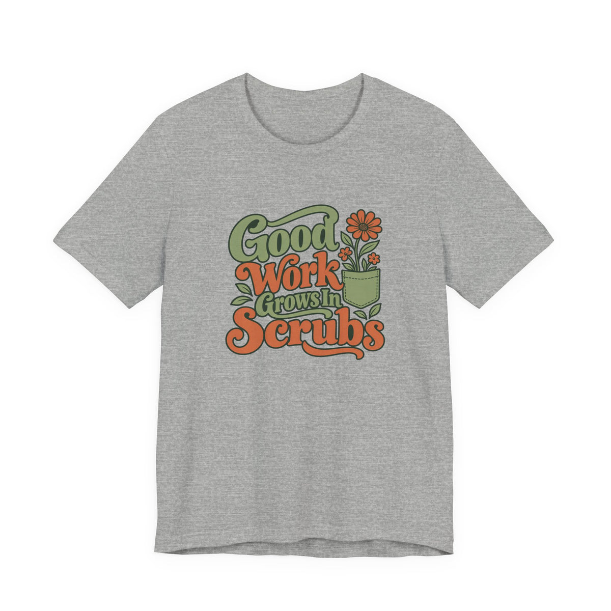 Scrub Life Bloom Retro Tee