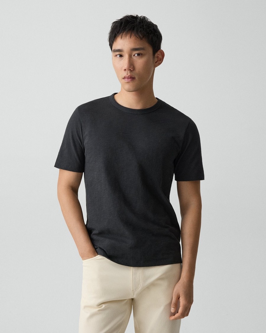 Essential Tee in Cosmos Slub Cotton