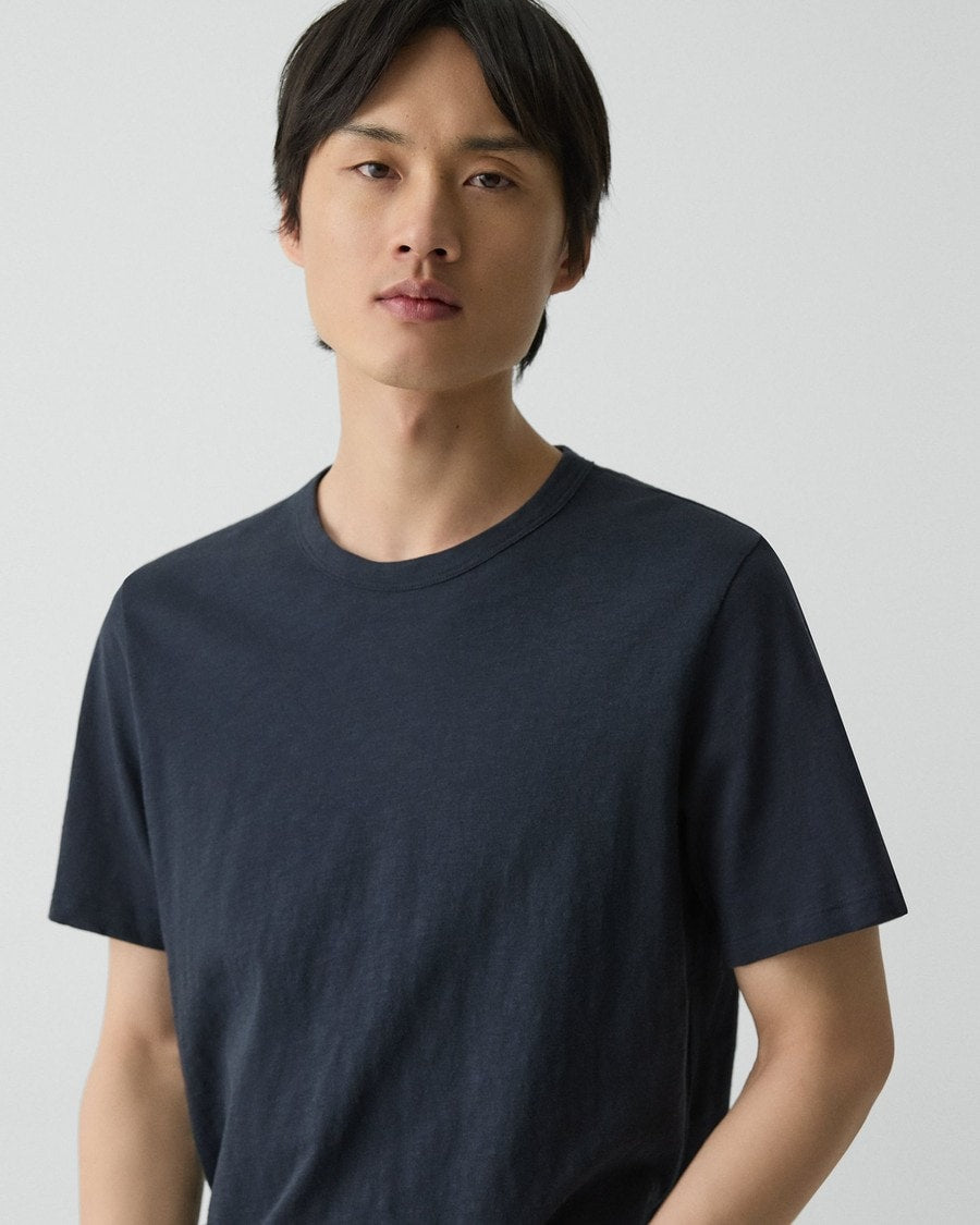 Essential Tee in Cosmos Slub Cotton