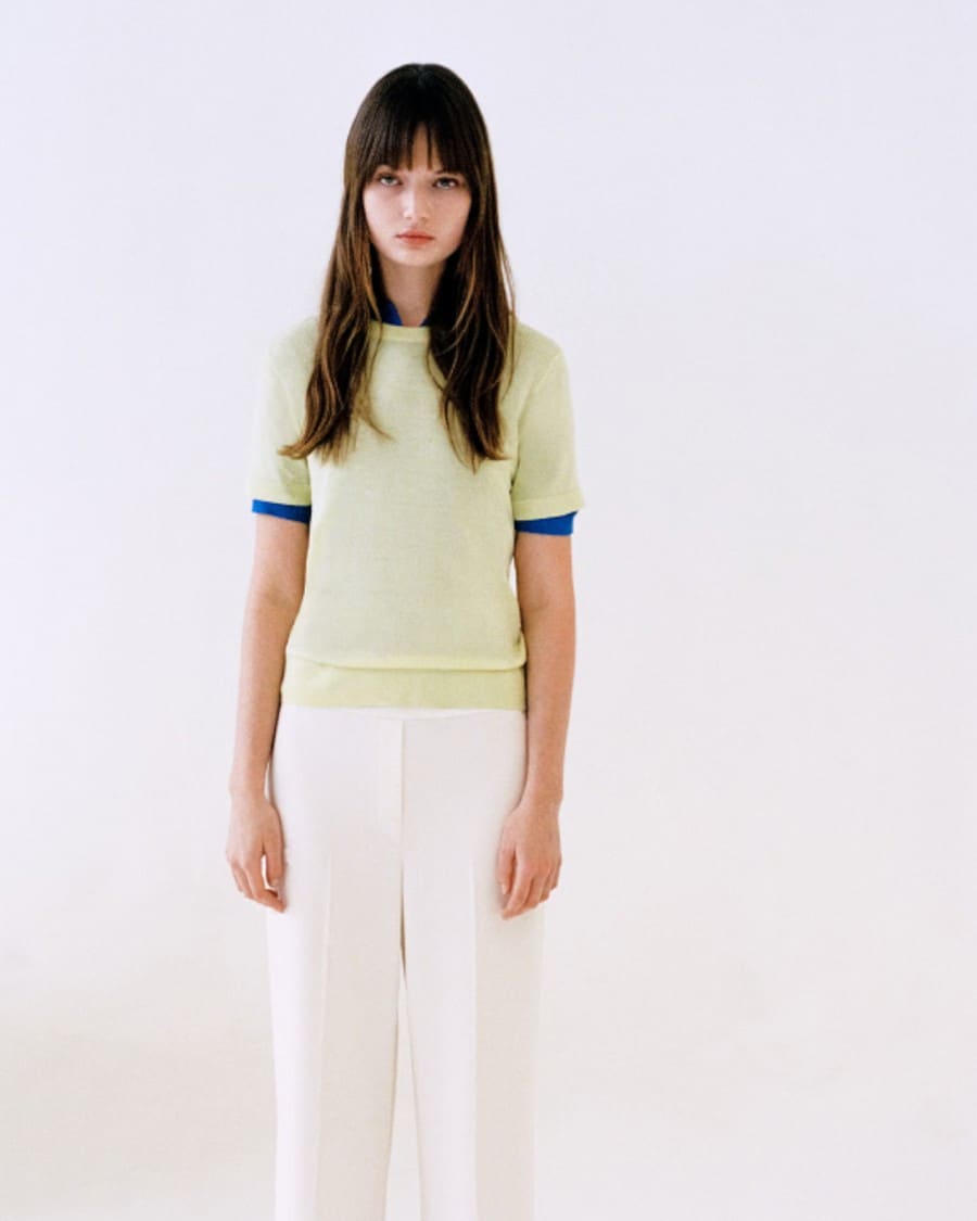 Wide-Leg Pull-On Pant in Admiral Crepe