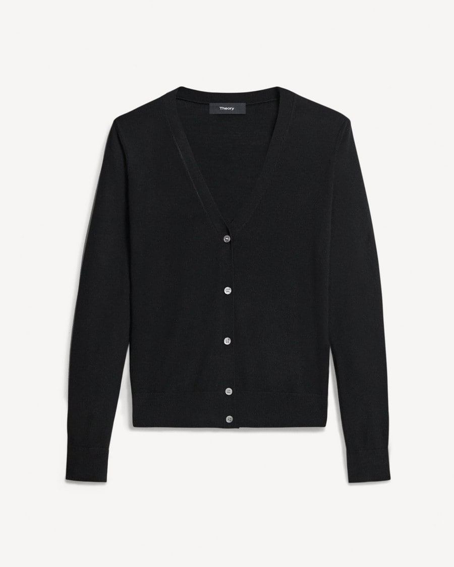 V-Neck Cardigan in Regal Wool