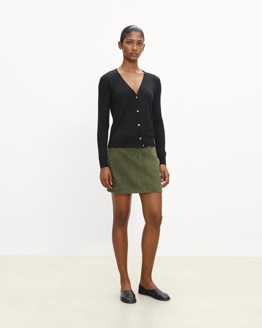 V-Neck Cardigan in Regal Wool