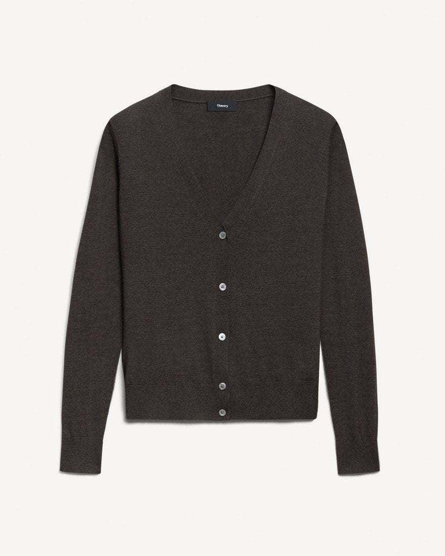 V-Neck Cardigan in Regal Wool
