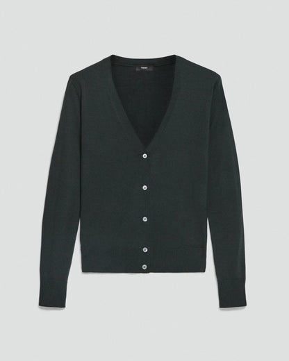 V-Neck Cardigan in Regal Wool