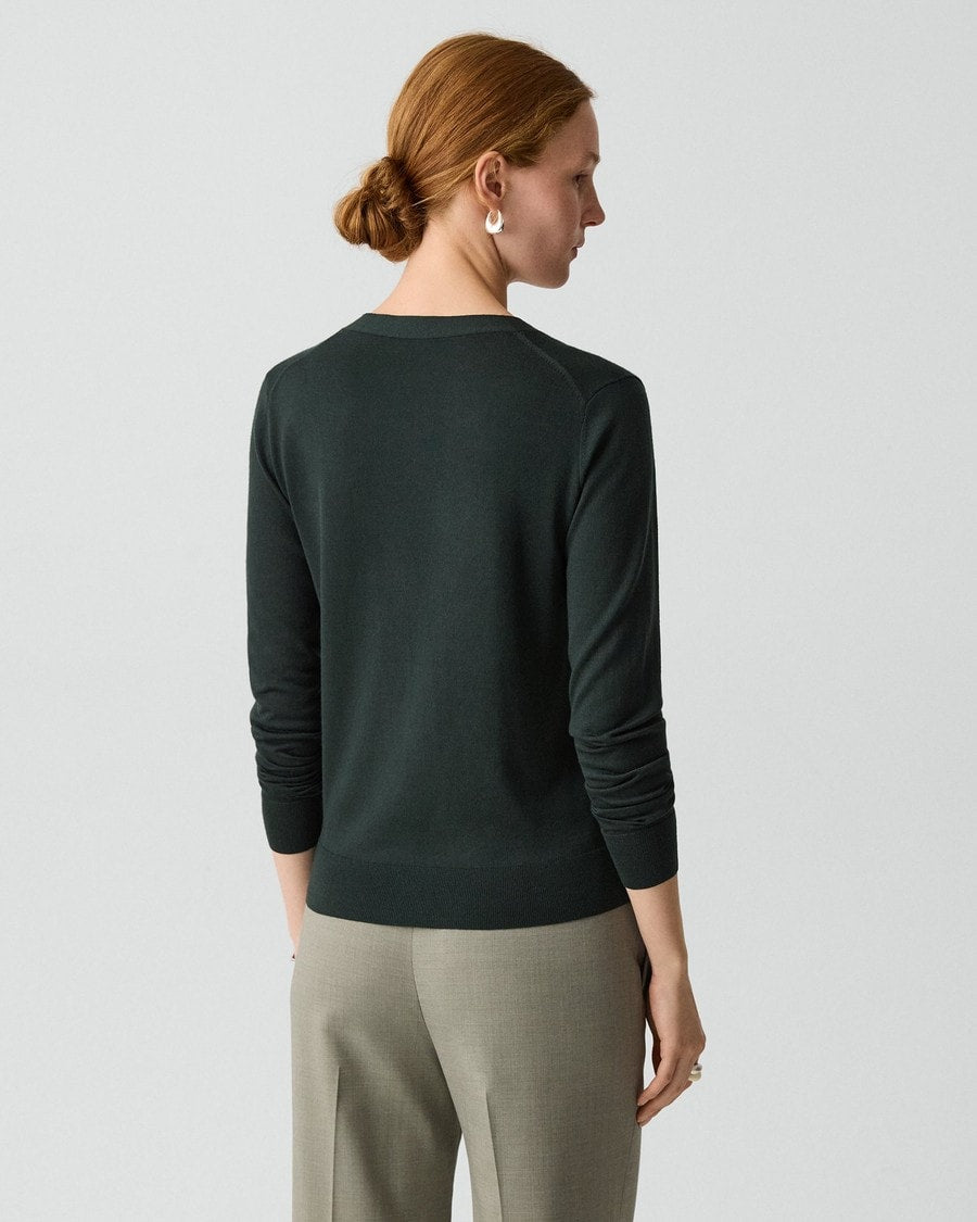 V-Neck Cardigan in Regal Wool