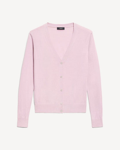 V-Neck Cardigan in Regal Wool