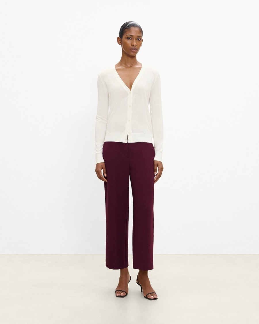 V-Neck Cardigan in Regal Wool