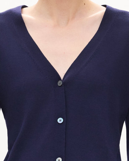 V-Neck Cardigan in Regal Wool