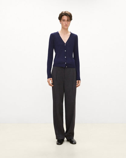V-Neck Cardigan in Regal Wool