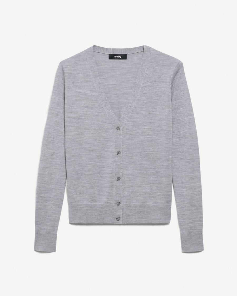 V-Neck Cardigan in Regal Wool