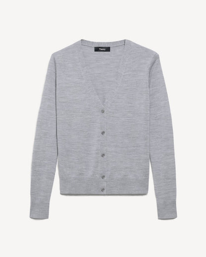 V-Neck Cardigan in Regal Wool
