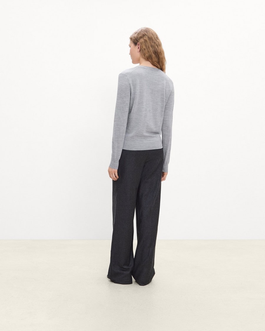 V-Neck Cardigan in Regal Wool