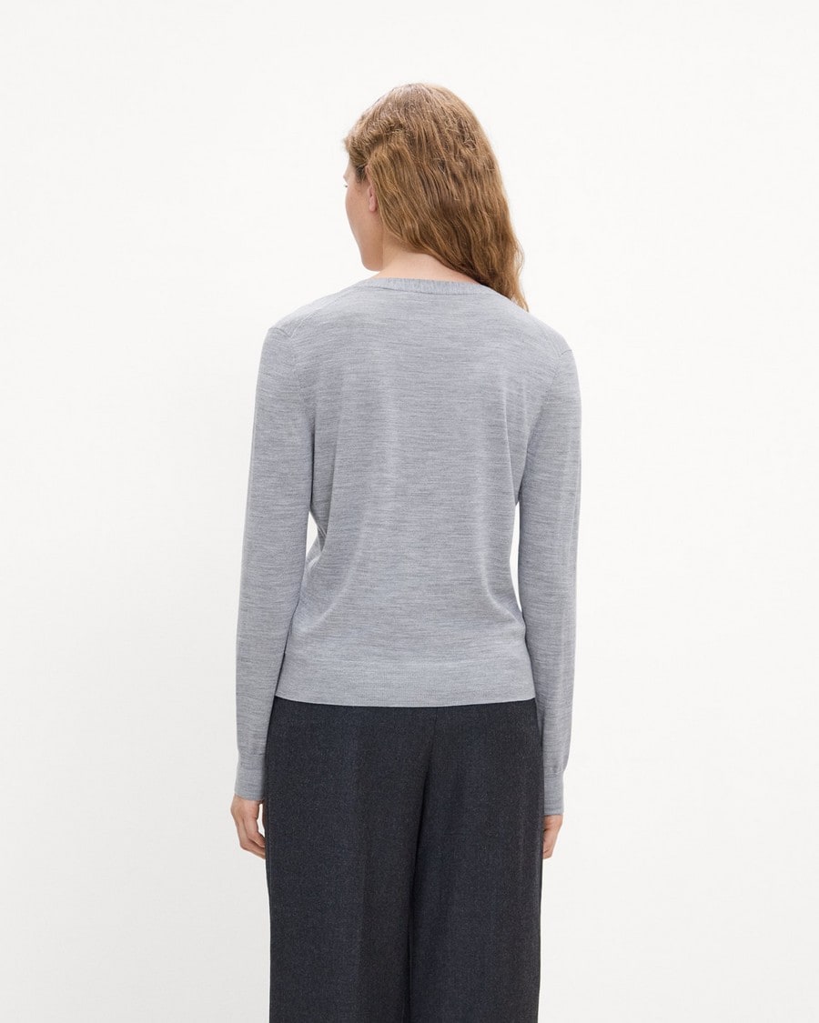 V-Neck Cardigan in Regal Wool