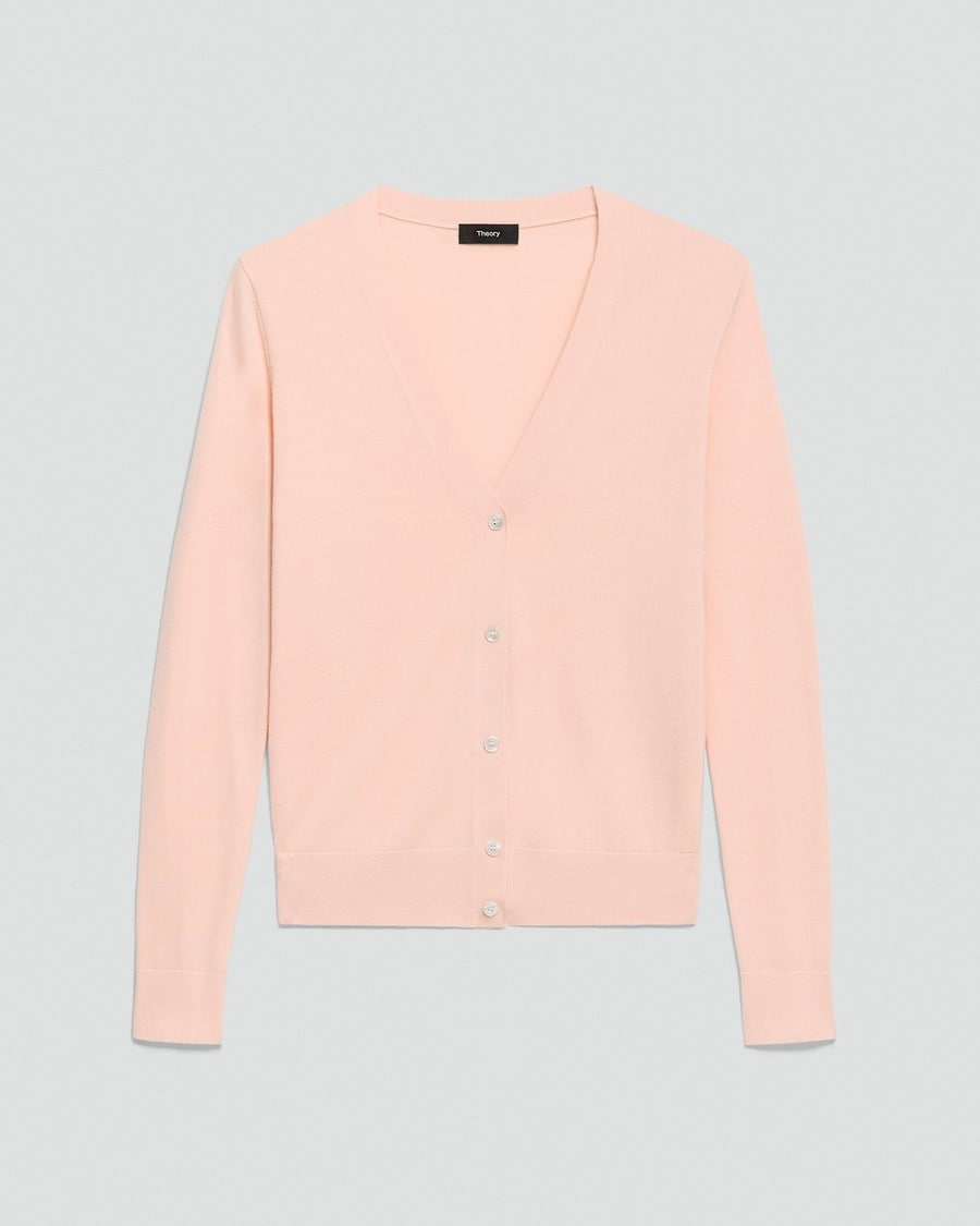V-Neck Cardigan in Regal Wool