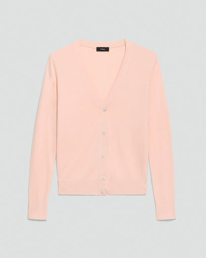 V-Neck Cardigan in Regal Wool